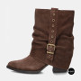 Elegant Brown Suede Slouch Boots Lonza 216422 220177 59132-17R-Z Nelson BROWN SUEDE 6397