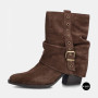 Elegant Brown Suede Slouch Boots Lonza 216422 220177 59132-17R-Z Nelson BROWN SUEDE 6397