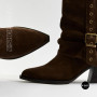 Elegant Brown Suede Slouch Boots Lonza 216422 220177 59132-17R-Z Nelson BROWN SUEDE 6397
