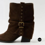 Elegant Brown Suede Slouch Boots Lonza 216422 220177 59132-17R-Z Nelson BROWN SUEDE 6397