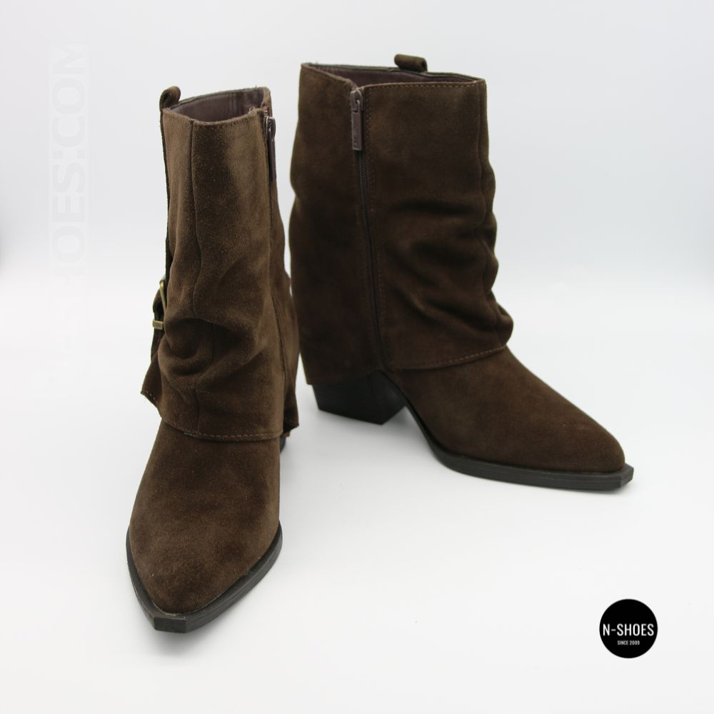 Elegant Brown Suede Slouch Boots Lonza 216422 220177 59132-17R-Z Nelson BROWN SUEDE 6397
