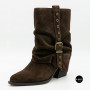 Elegant Brown Suede Slouch Boots Lonza 216422 220177 59132-17R-Z Nelson BROWN SUEDE 6397