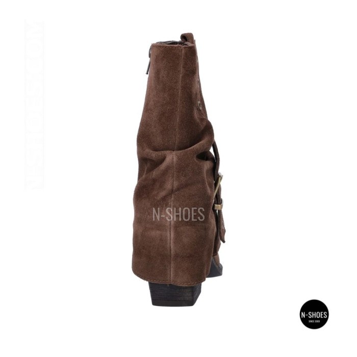 Elegant Brown Suede Slouch Boots Lonza 216422 220177 59132-17R-Z Nelson BROWN SUEDE 6397