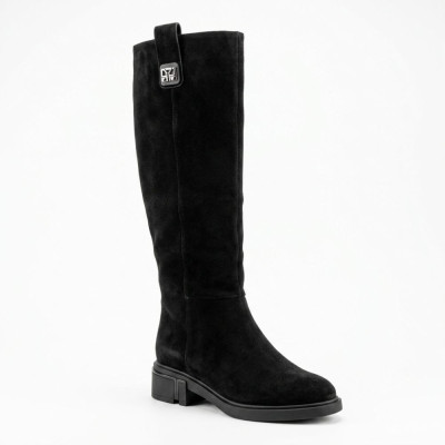 Chernye Sapohy Fabio Monelli Black Suede Klassycheskye…
