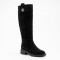 Жіночі чорні чоботи Fabio Monelli 216477 BG370-A829-015BG BLACK SUEDE 6399 класичні з натуральної шкіри замші еврозима