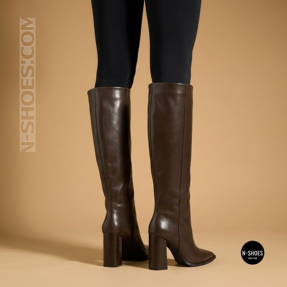 Елегантні демісезонні чоботи труби N-SHOES Lirio HS 525 6401