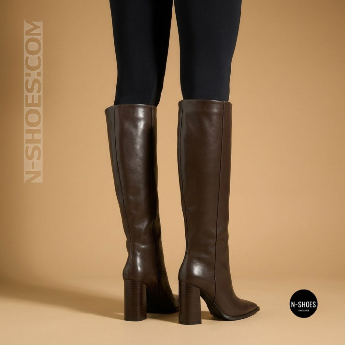 Елегантні демісезонні чоботи труби N-SHOES Lirio HS 525 6401