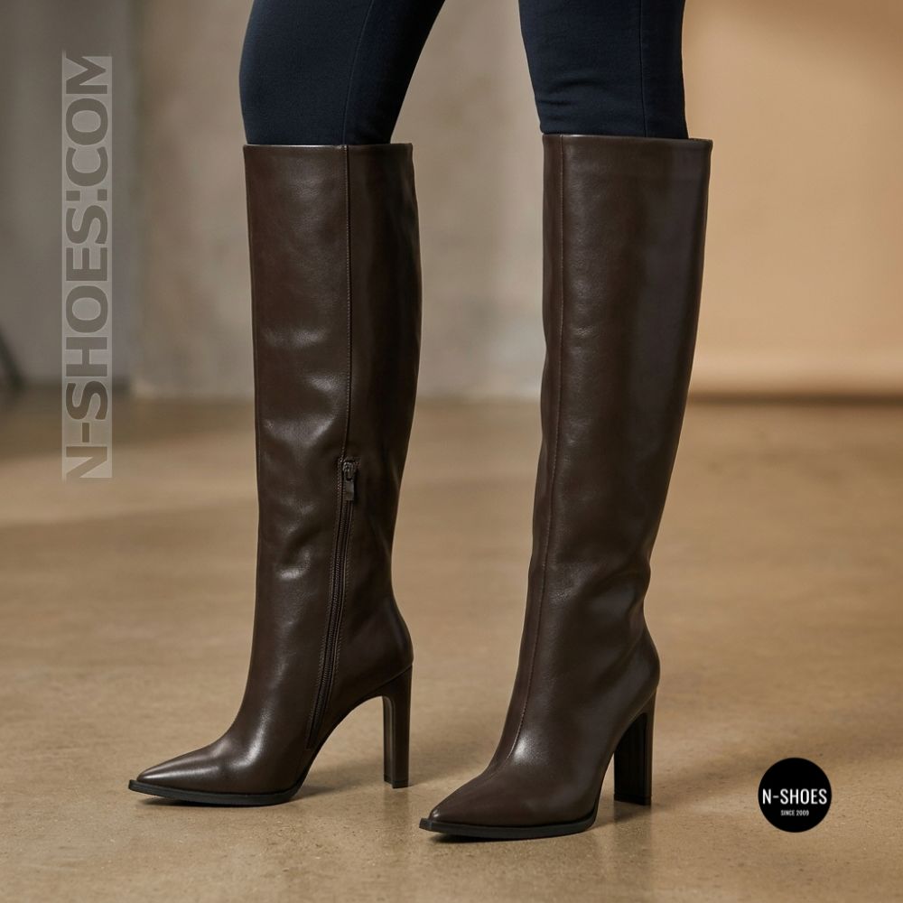 Елегантні демісезонні чоботи труби N-SHOES Lirio HS 525 6401