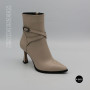 Elegant Beige Ankle Boots Lirio VB 742 Crystal 6403
