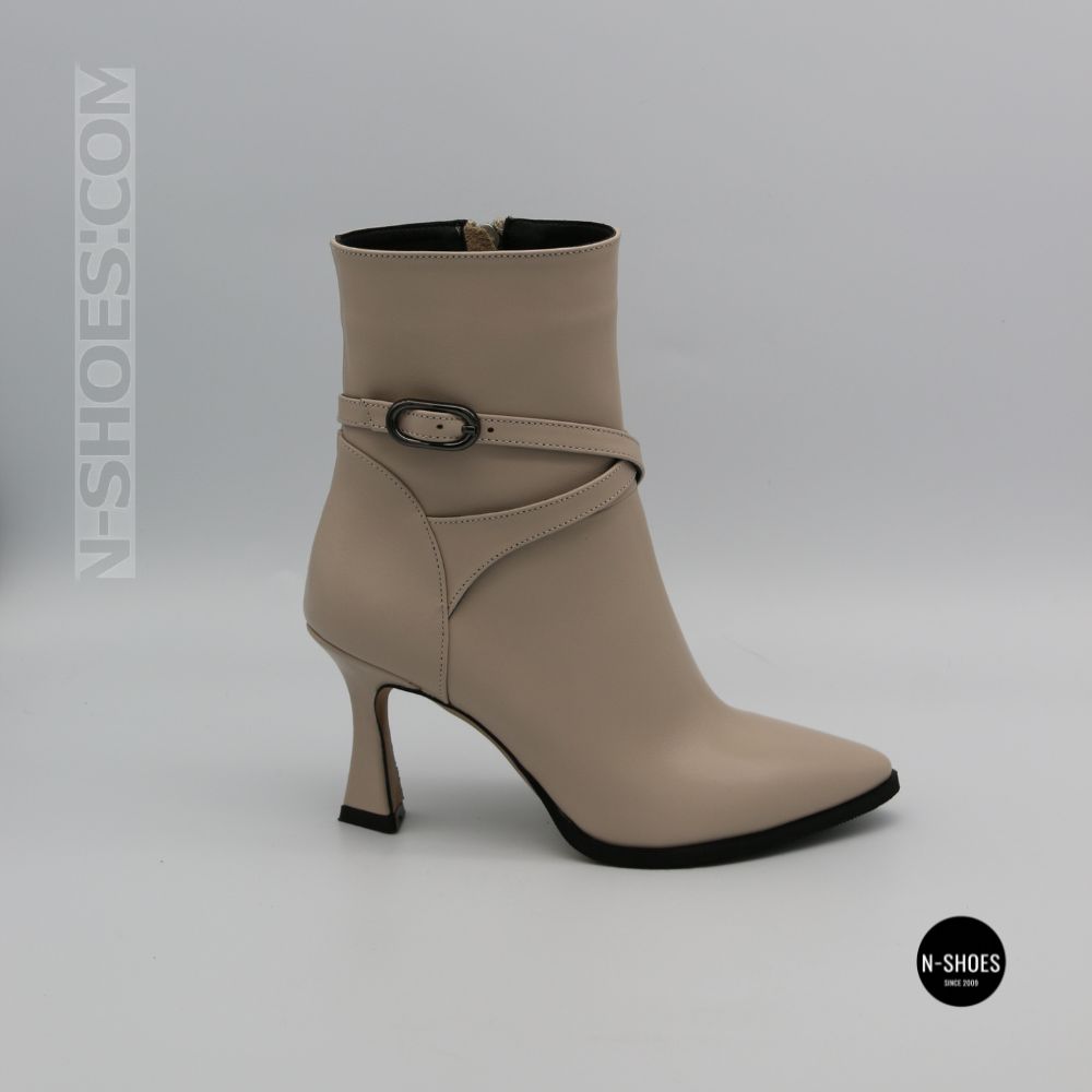 Elegant Beige Ankle Boots Lirio VB 742 Crystal 6403