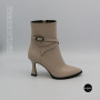 Elegant Beige Ankle Boots Lirio VB 742 Crystal 6403