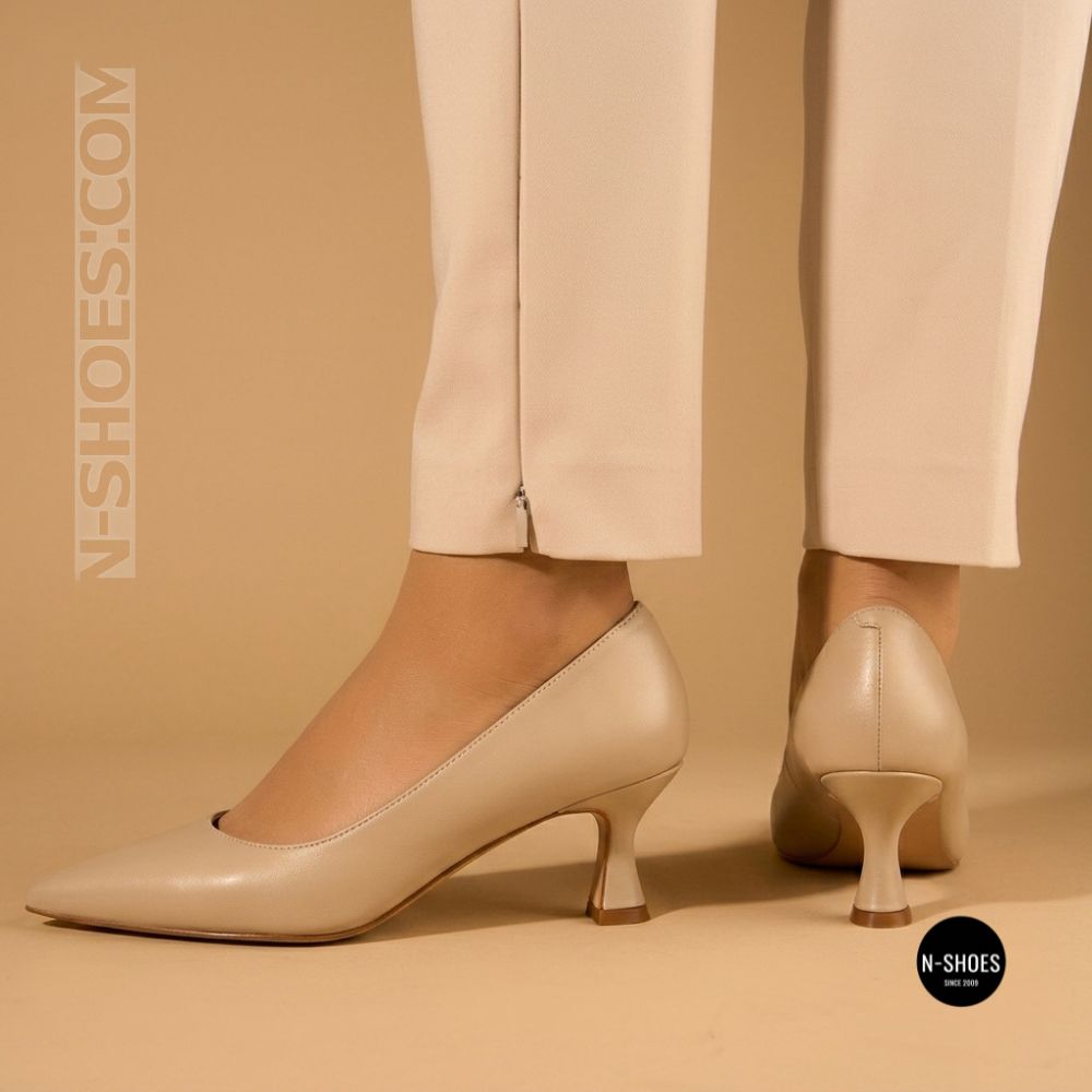 Елегантні бежеві туфлі N-SHOES Lirio T 0429-64KP-75 6404 Napoli