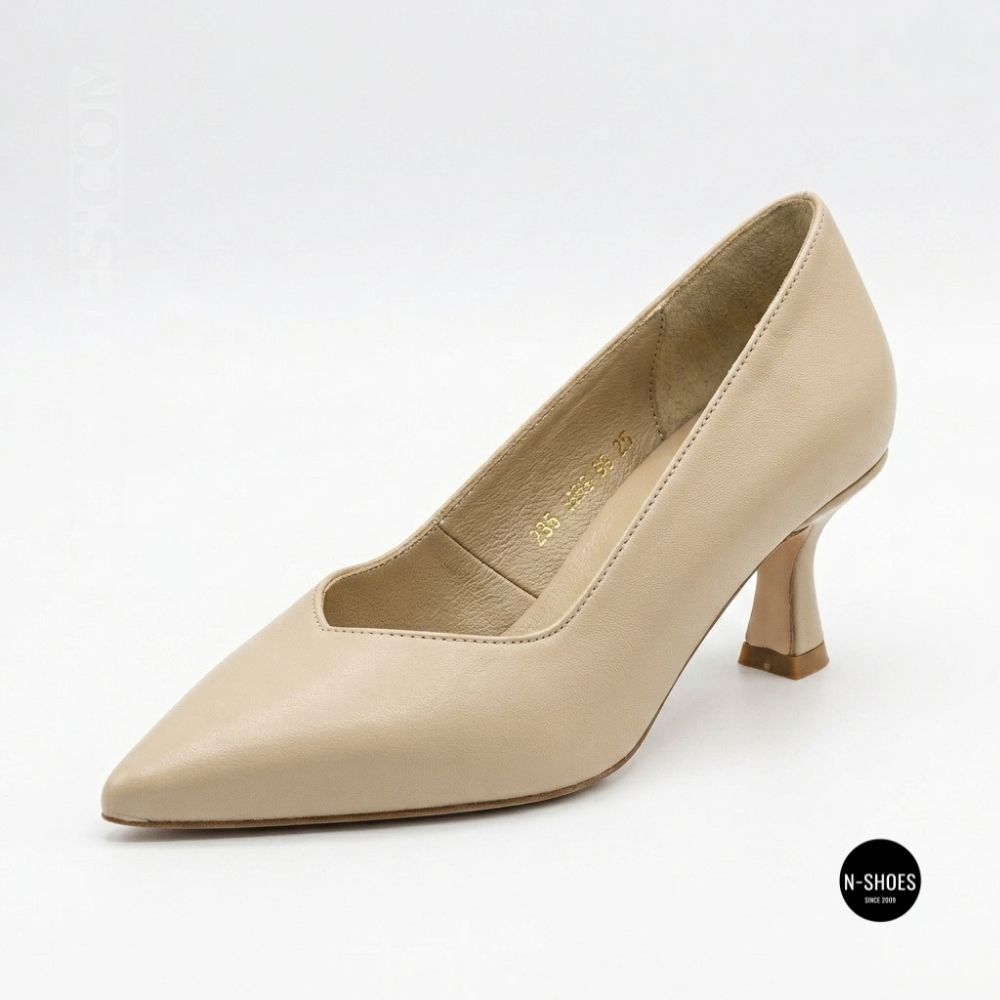 Елегантні бежеві туфлі N-SHOES Lirio T 0429-64KP-75 6404 Napoli