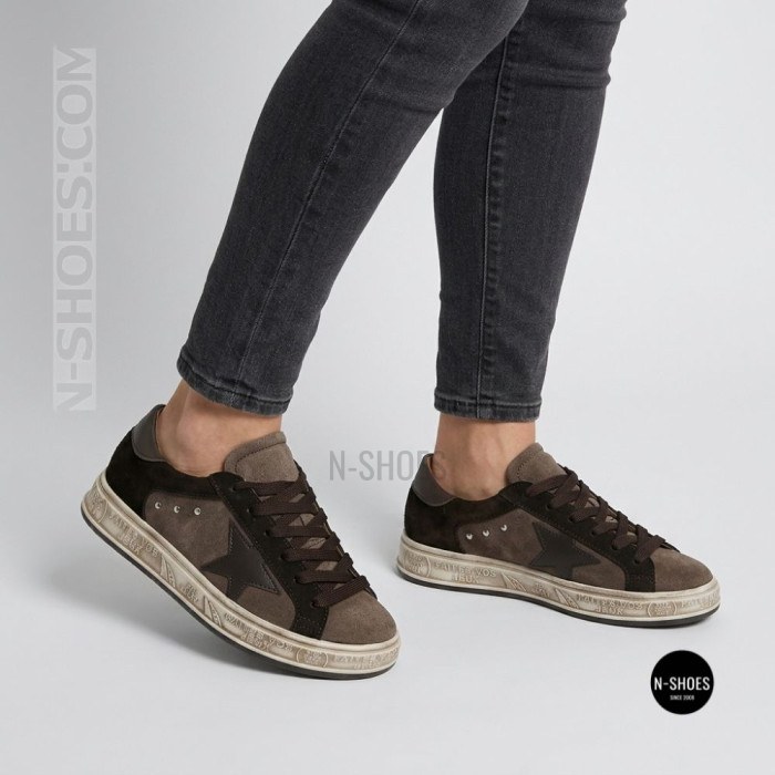 Замшеві кеди Alex Bens 102121-81 6413 в стилі Golden Goose Super-Star