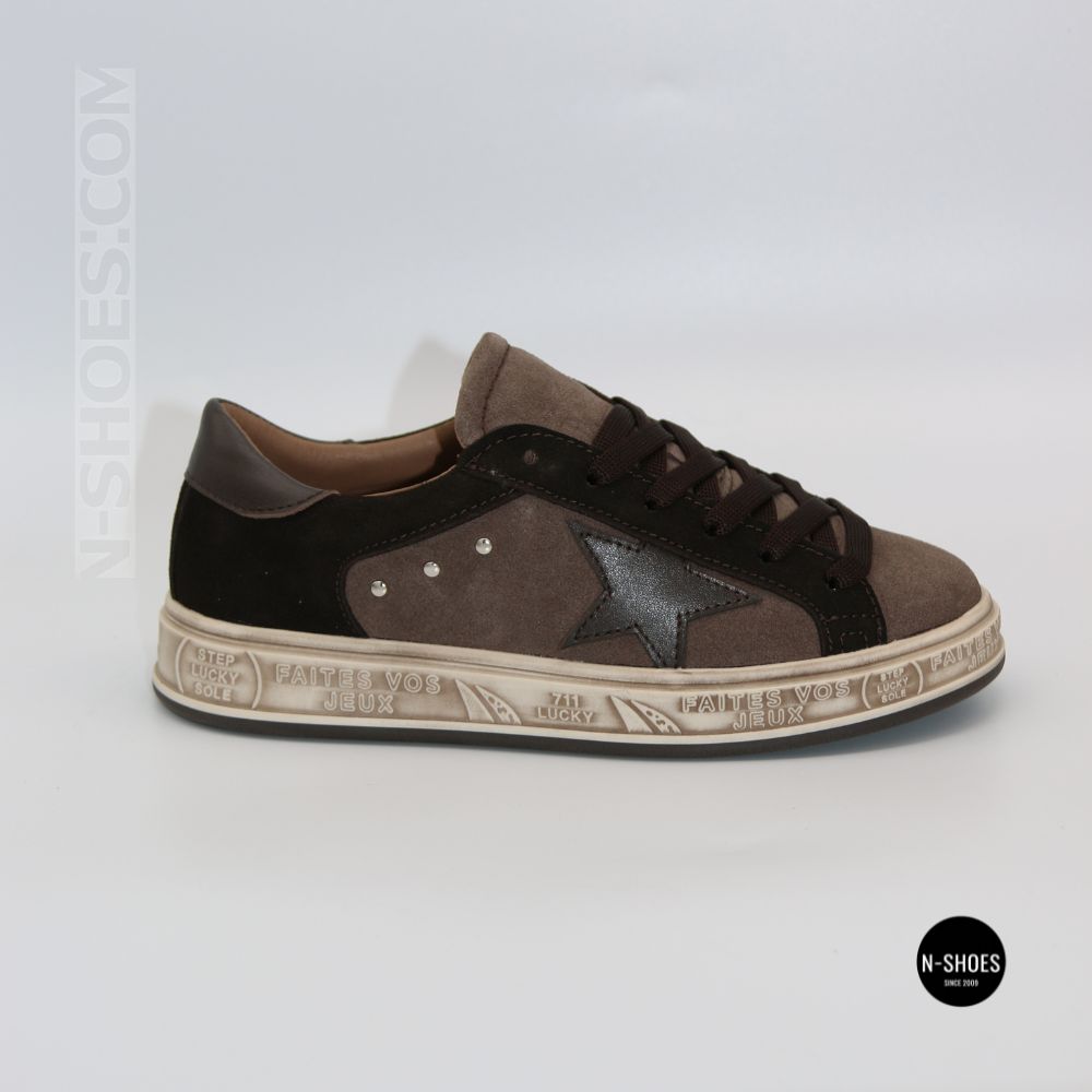 Alex Bens 102121-81 6413 Suede Sneakers in Golden Goose Style
