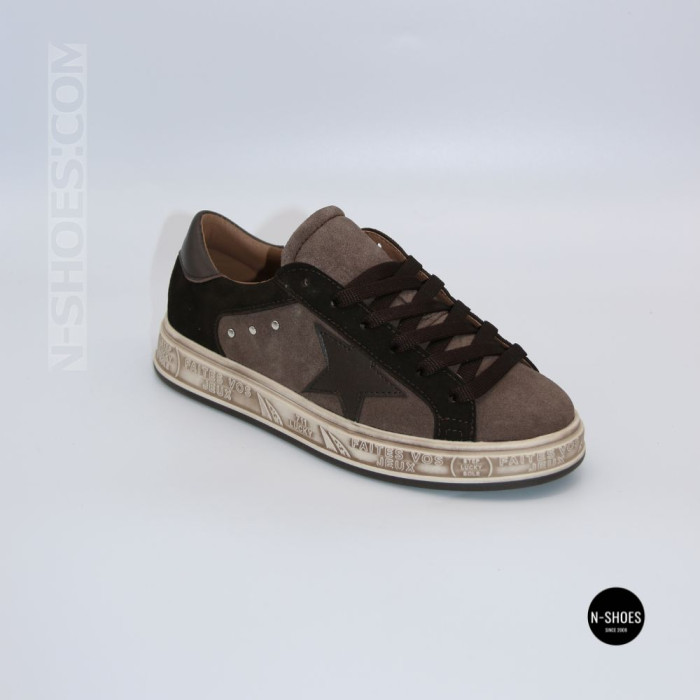 Замшеві кеди Alex Bens 102121-81 6413 в стилі Golden Goose Super-Star
