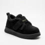 Черевики-лофери ALLSY 218451 BLACK SUEDE 6419 - тепло у кожному кроці