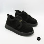 Черевики-лофери ALLSY 218451 BLACK SUEDE 6419 - тепло у кожному кроці