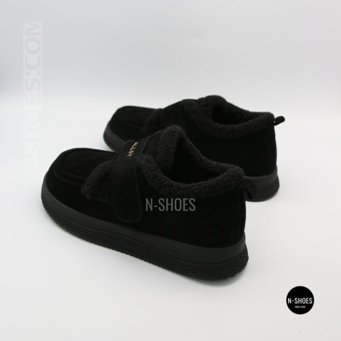 Черевики-лофери ALLSY 218451 BLACK SUEDE 6419 - тепло у кожному кроці