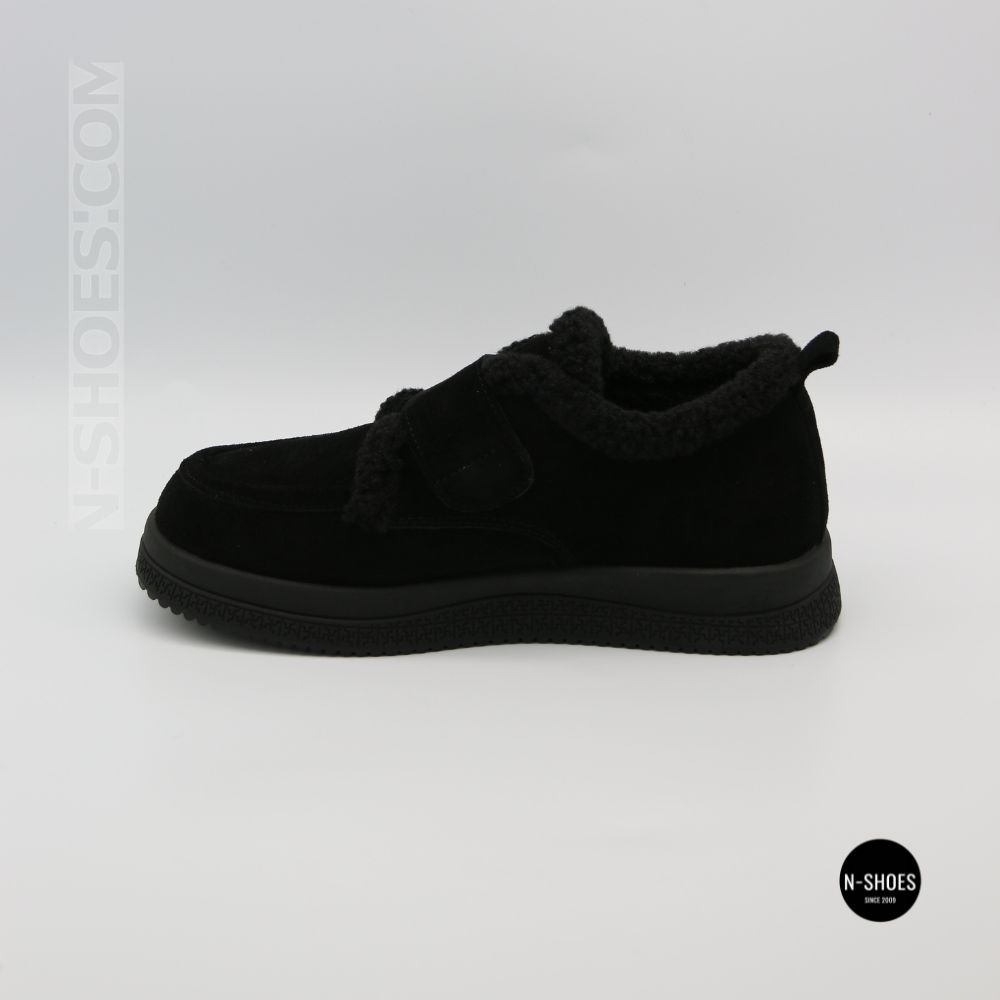 Черевики-лофери ALLSY 218451 BLACK SUEDE 6419 - тепло у кожному кроці