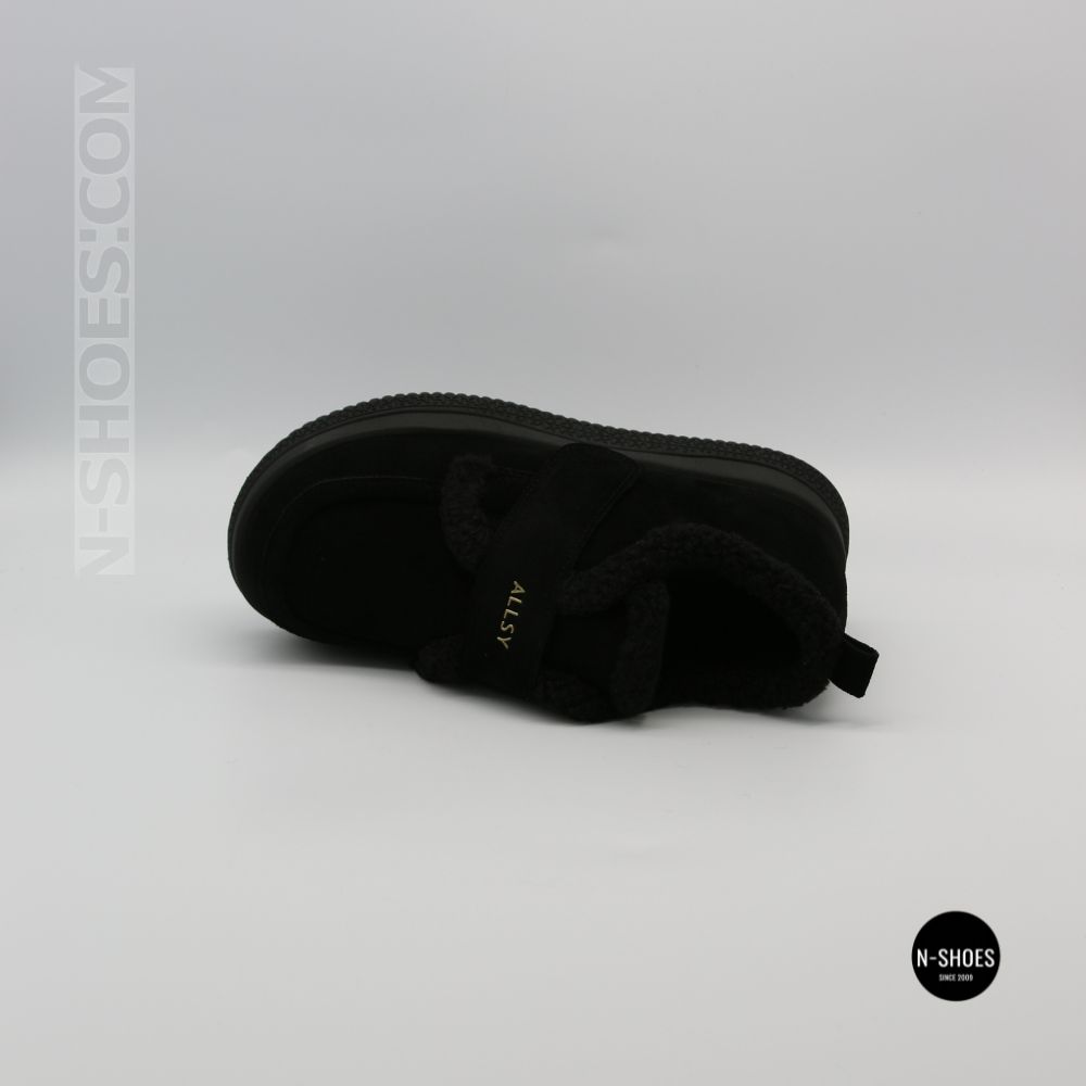 Черевики-лофери ALLSY 218451 BLACK SUEDE 6419 - тепло у кожному кроці