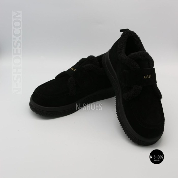 Черевики-лофери ALLSY 218451 BLACK SUEDE 6419 - тепло у кожному кроці