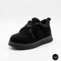Черевики-лофери ALLSY 218451 BLACK SUEDE 6419 - тепло у кожному кроці