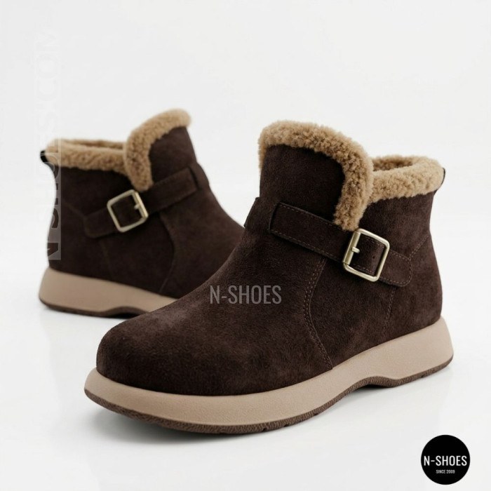Теплі замшеві черевики Allsy 218514 4 XJ2026-124 1-2 BROWN 6422