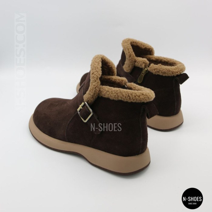 Теплі замшеві черевики Allsy 218514 4 XJ2026-124 1-2 BROWN 6422