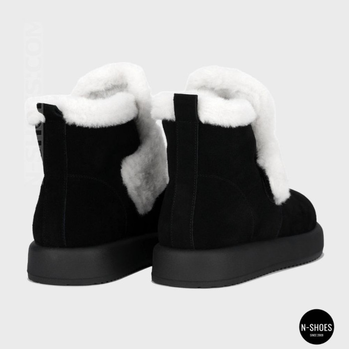 Замшевые ботинки Allsy 216010 561-8591-1zm black 6423: тепло на каждый день
