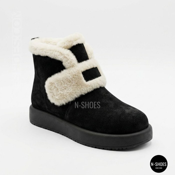 Suede boots Allsy 216010 561-8591-1zm: cozy everyday style