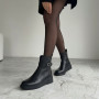 Women's Winter Leather Boots Fabio Monelli 6428 – Fur-Lined & Platform Sole
