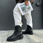 Women's Winter Leather Boots Fabio Monelli 6428 – Fur-Lined & Platform Sole