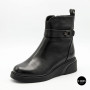 Women's Winter Leather Boots Fabio Monelli 6428 – Fur-Lined & Platform Sole