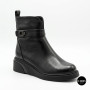 Women's Winter Leather Boots Fabio Monelli 6428 – Fur-Lined & Platform Sole