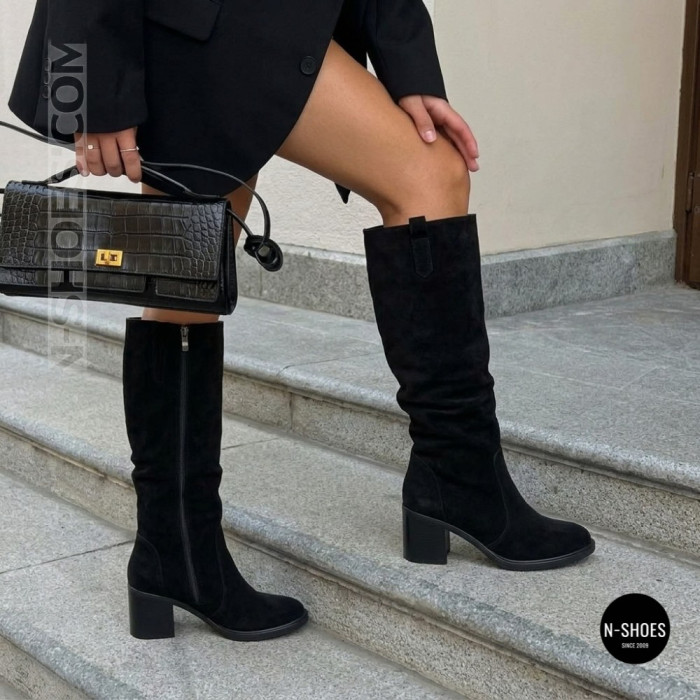 Romax Comfort 8010-55v-8 6433 – Warm Suede Boots on a Block Heel