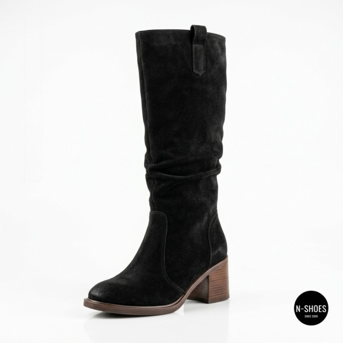 Romax Comfort 8010-55v-8 6433 – Warm Suede Boots on a Block Heel