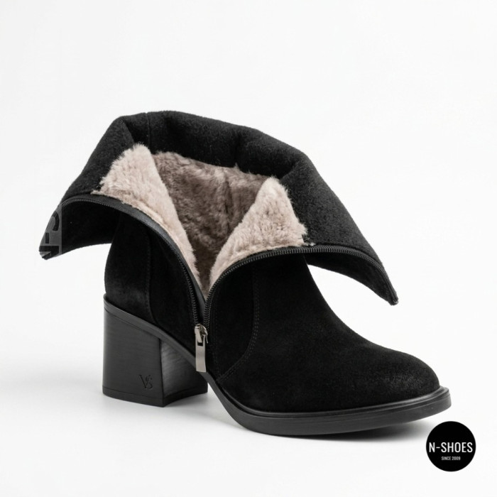 Romax Comfort 8010-55v-8 6433 – Warm Suede Boots on a Block Heel