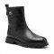 Жіночі демісезонні черевики Allsy 216525 25D1R379-1 BLACK 6438 з натуральної шкіри чорного кольору на низькому ходу