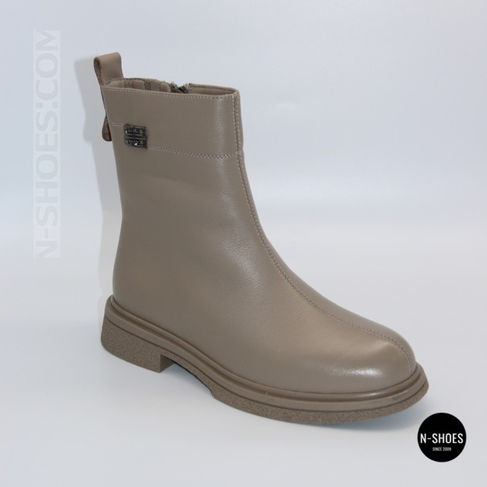 Демісезонні шкіряні черевики ALLSY 216526 25D1R379-9 GREY 6439