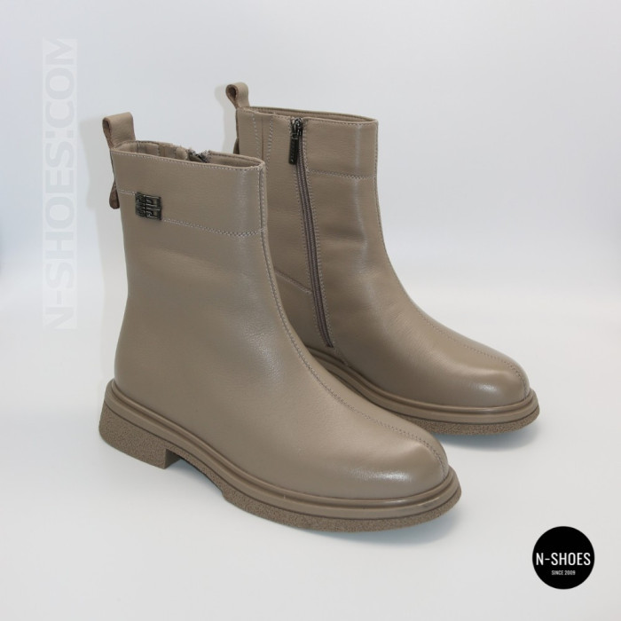 Демісезонні шкіряні черевики ALLSY 216526 25D1R379-9 GREY 6439