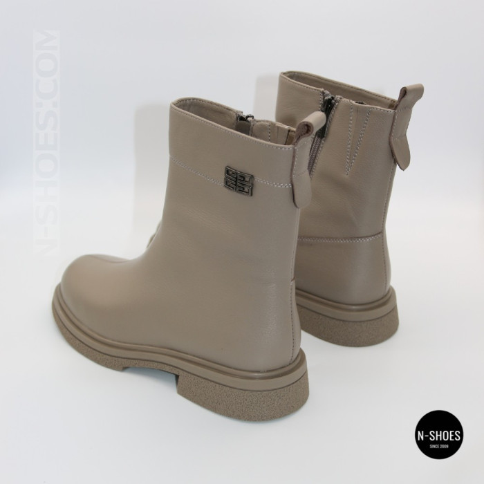 Демісезонні шкіряні черевики ALLSY 216526 25D1R379-9 GREY 6439