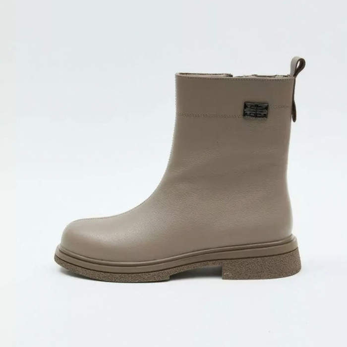 Демісезонні шкіряні черевики ALLSY 216526 25D1R379-9 GREY 6439