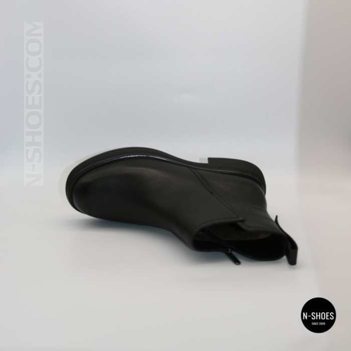 Basic Black Leather Chelsea Boots ALLSY 216527 25D1R383-1 6440