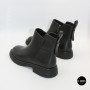 Basic Black Leather Chelsea Boots ALLSY 216527 25D1R383-1 6440