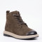 Allsy 216601 25Z53-ZM001-2 GREY 6441 women's winter boots; brown, made of genuine nubuck, with fur lining and an anatomical toe shape.