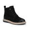 Allsy 216600 25Z53-ZM001-1 BLACK 6442 women's winter boots made of genuine nubuck, featuring laces, a zipper, and an anatomical toe
