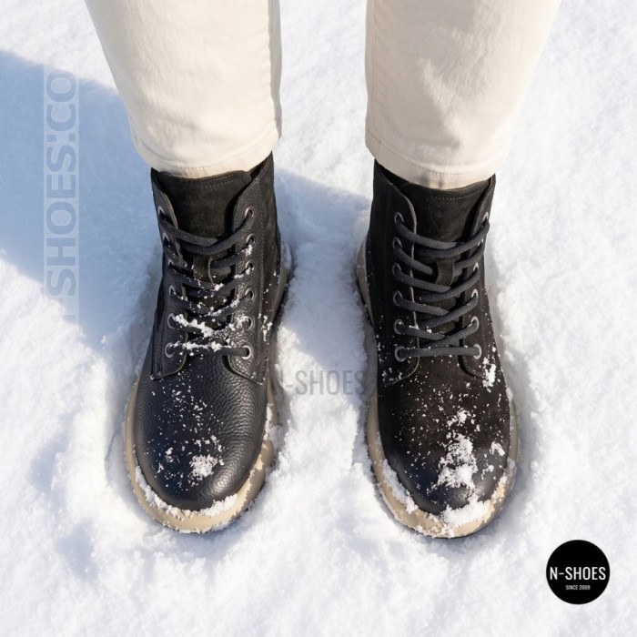 Women's Winter Nubuck Boots Allsy 216600 25Z53-ZM001-1 BLACK