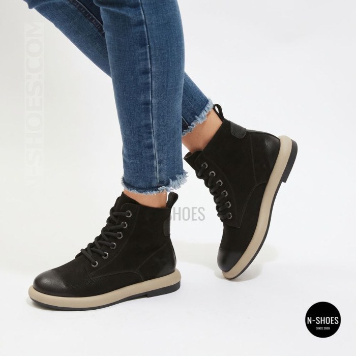 Women's Winter Nubuck Boots Allsy 216600 25Z53-ZM001-1 BLACK
