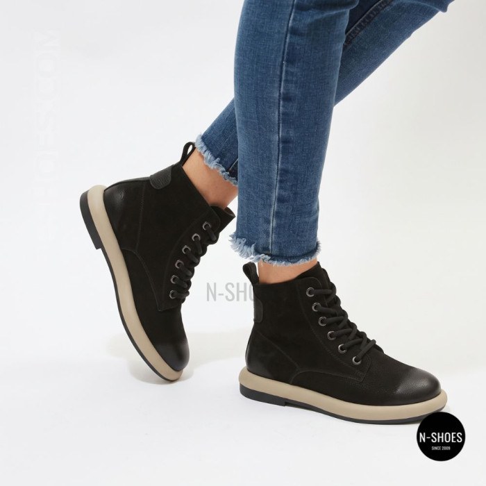 Women's Winter Nubuck Boots Allsy 216600 25Z53-ZM001-1 BLACK
